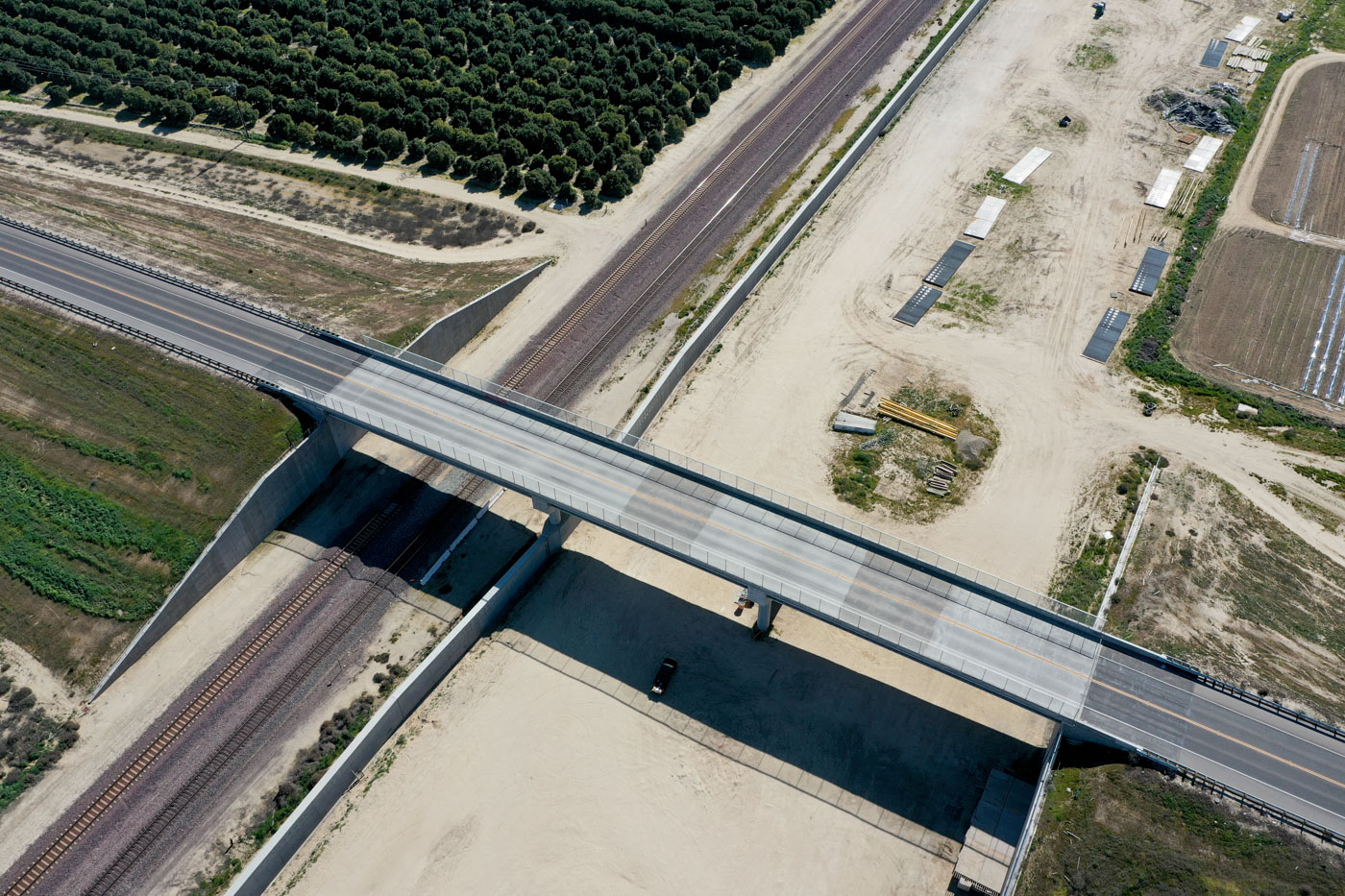 American Avenue Grade Separation (drone view)