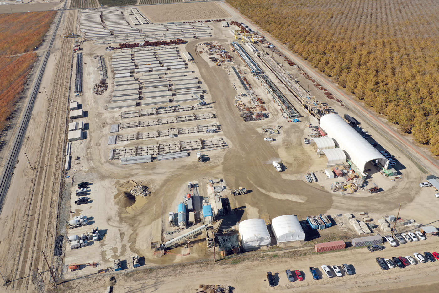 DFJV Pre-Cast Facility (drone view)