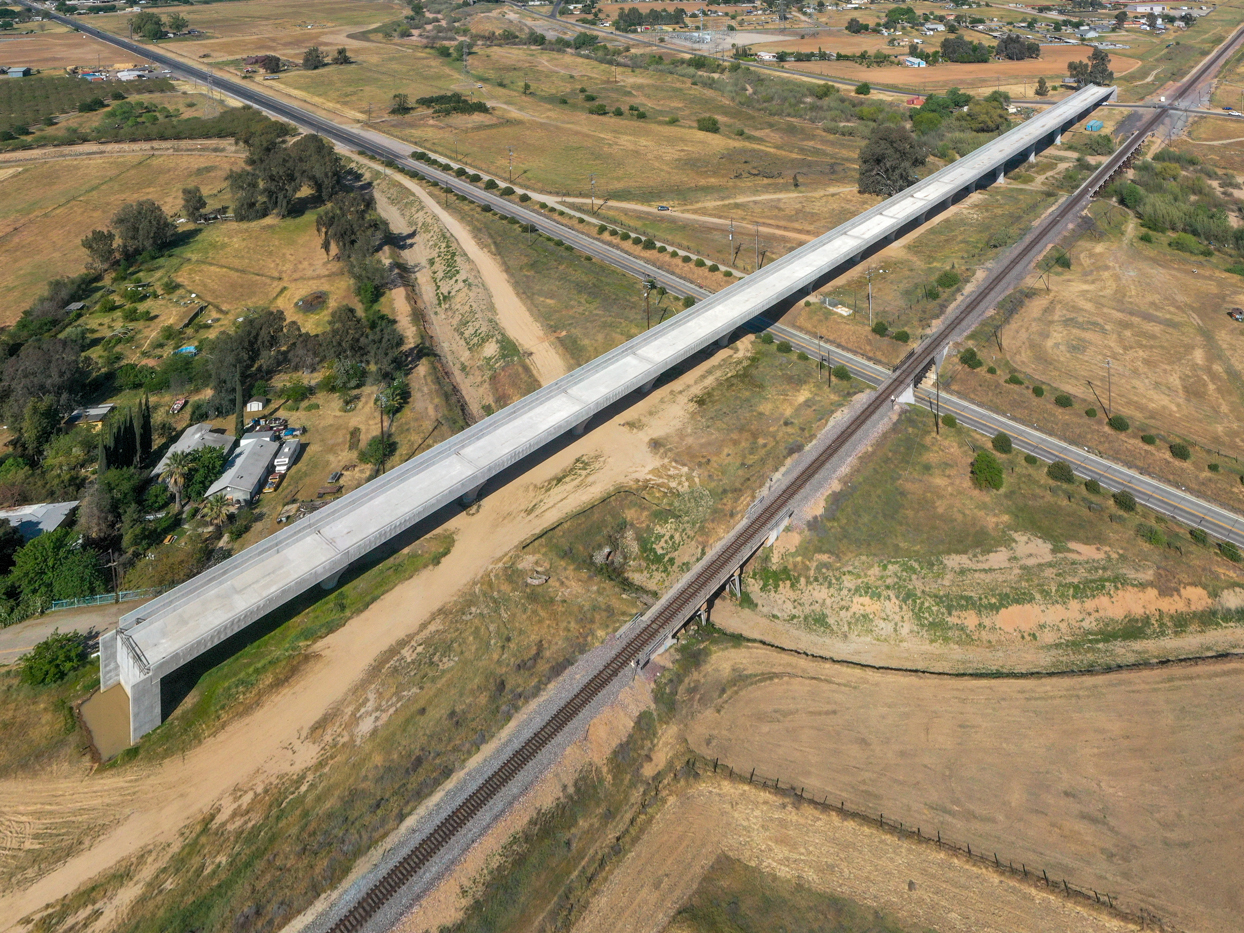 Fresno River Viaduct (drone view)