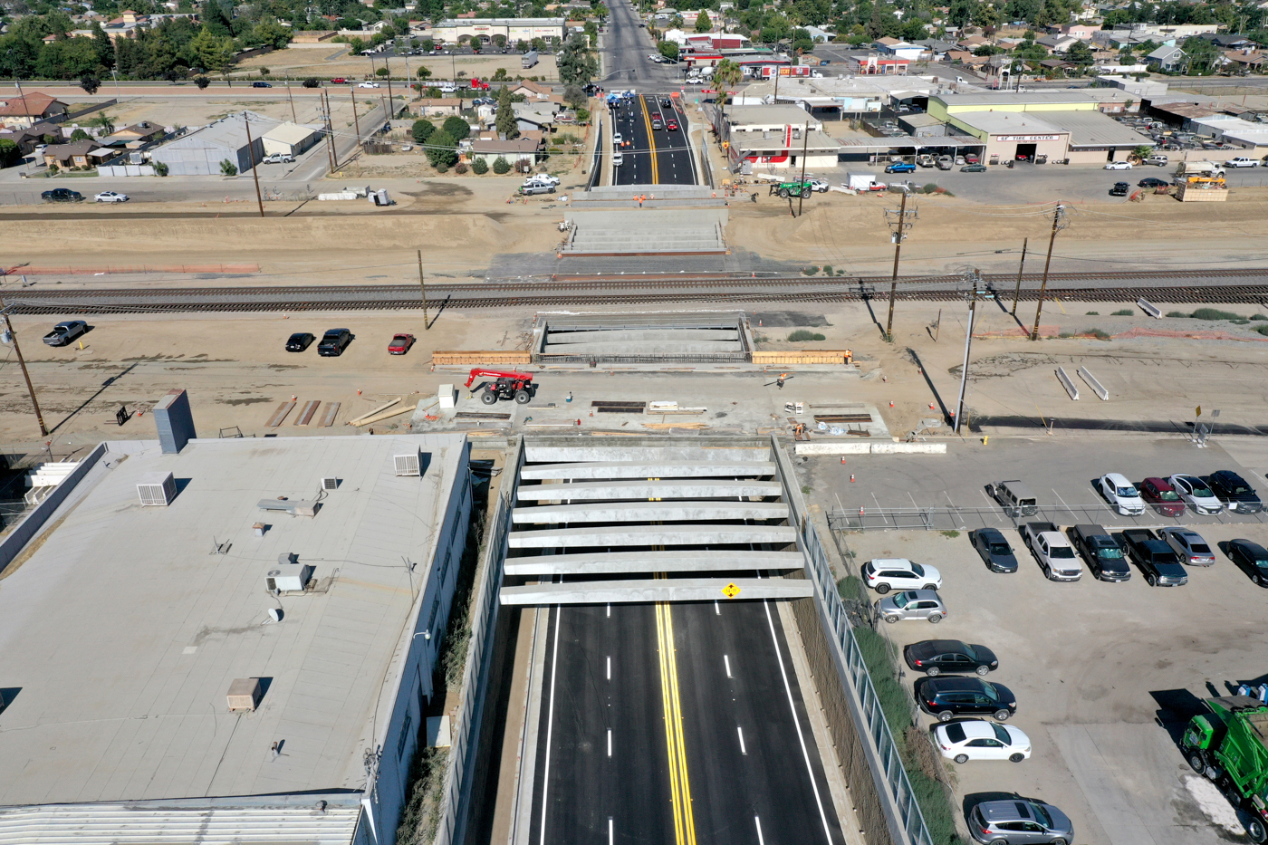 Poso Avenue Undercrossing (drone view)