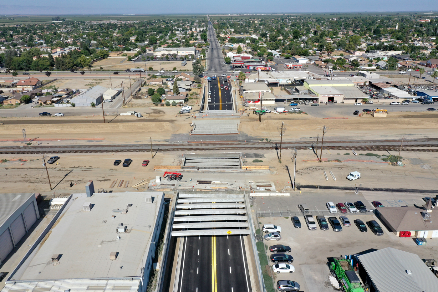 Poso Avenue Undercrossing (drone view)