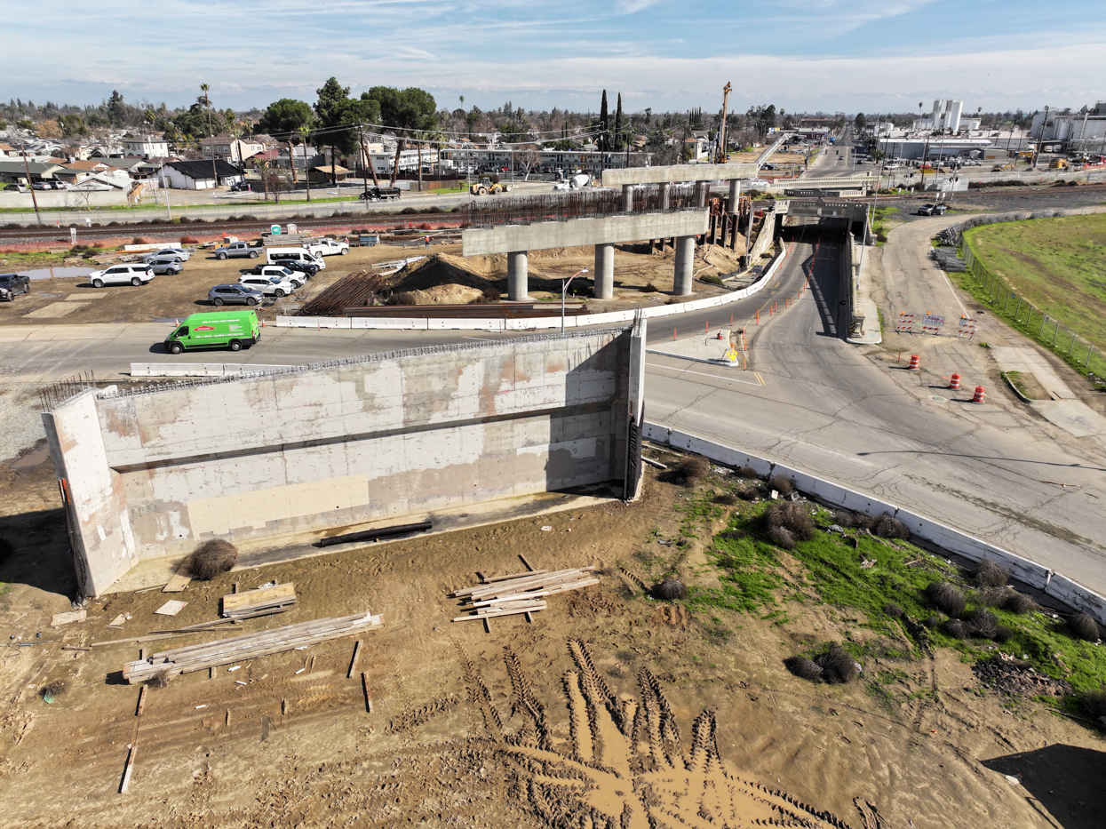 Belmont Avenue Grade Separation (drone view)