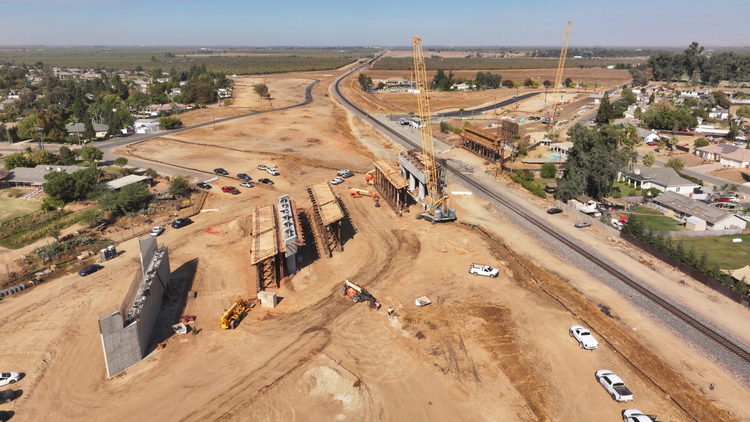 Road 26 Grade Separation (drone view)