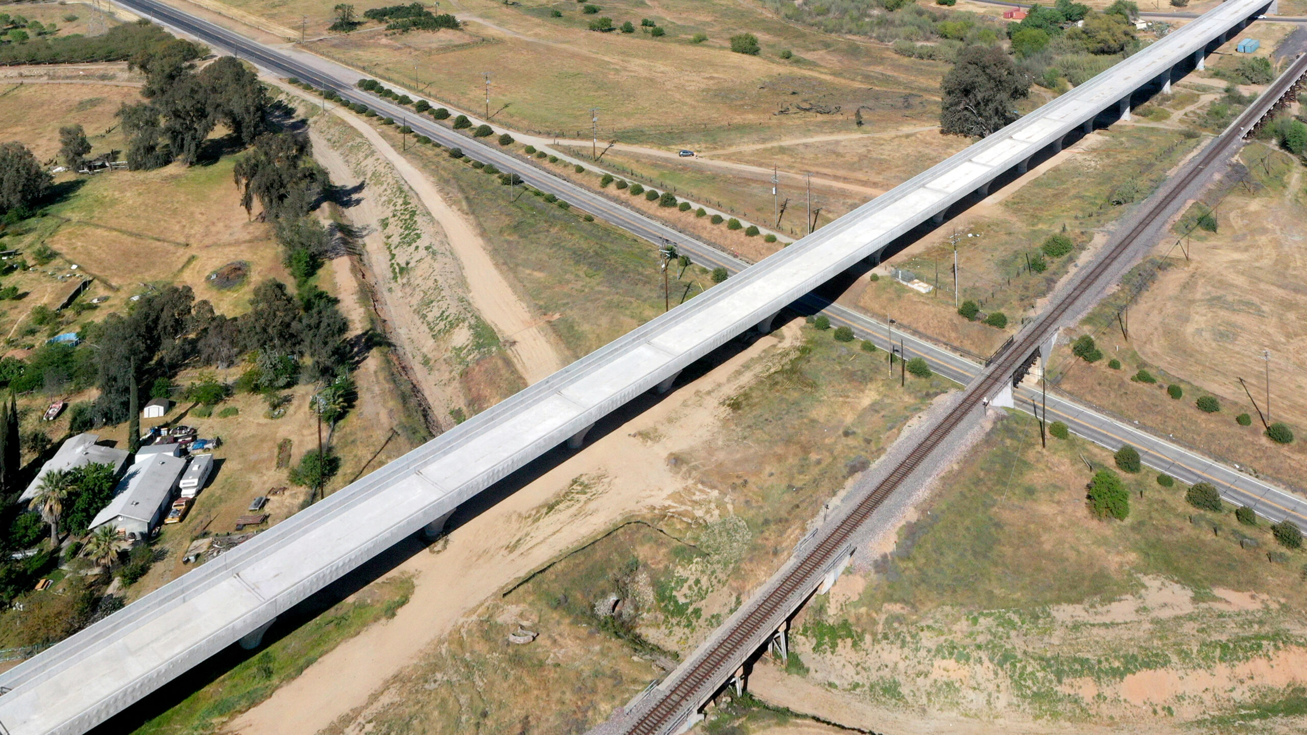 Fresno River Viaduct (drone view)