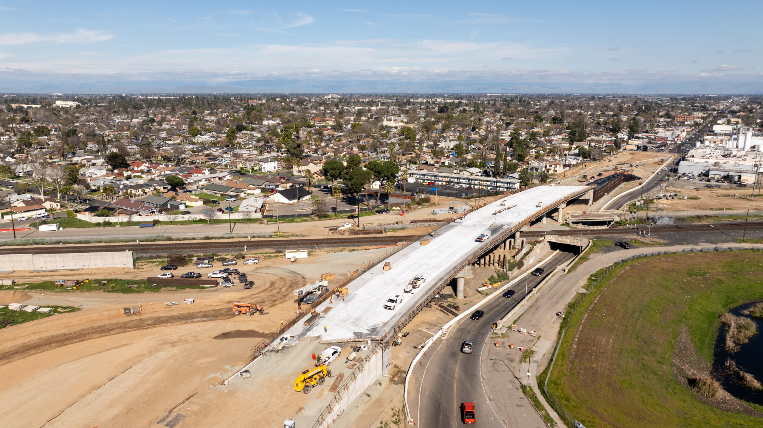 Belmont Avenue Grade Separation (drone view)