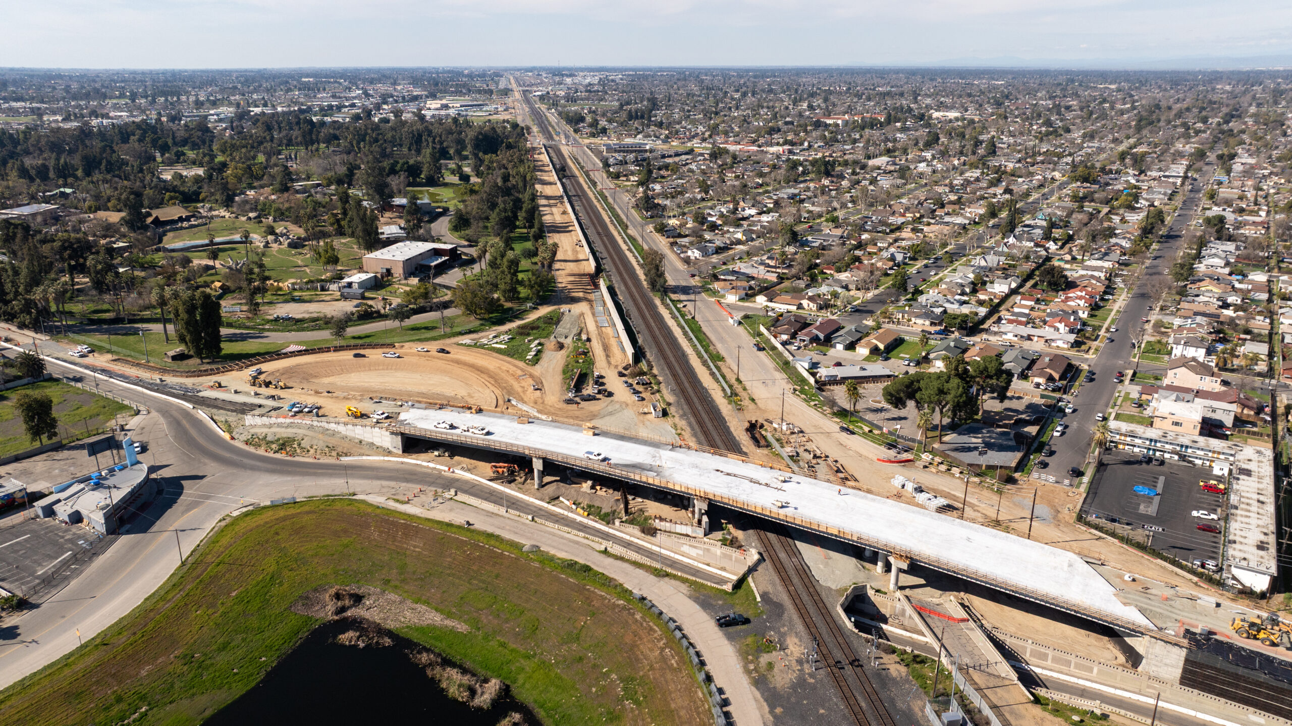 Belmont Avenue Grade Separation (drone view)