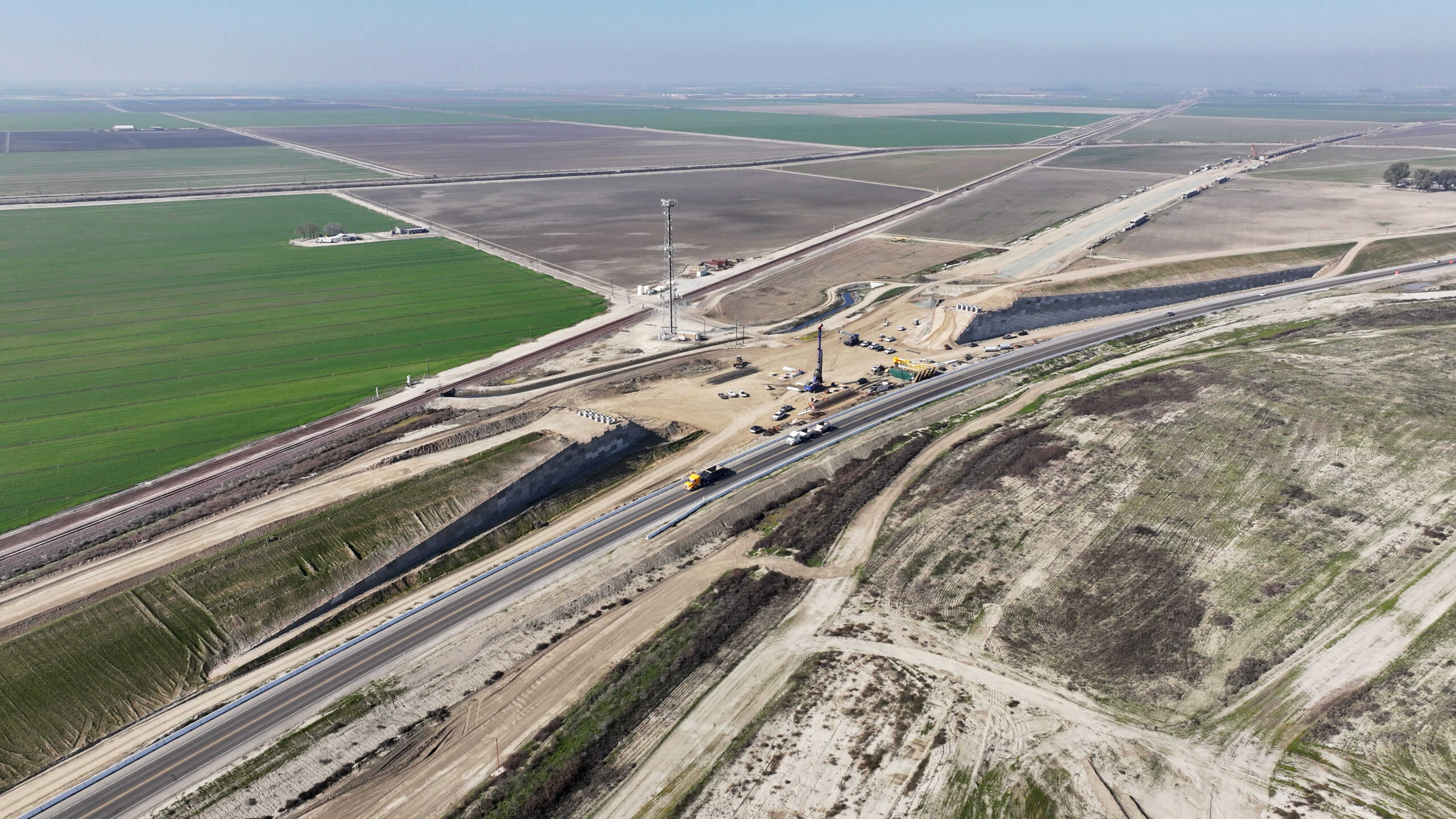 SR 43 Curved Bridge (drone view)