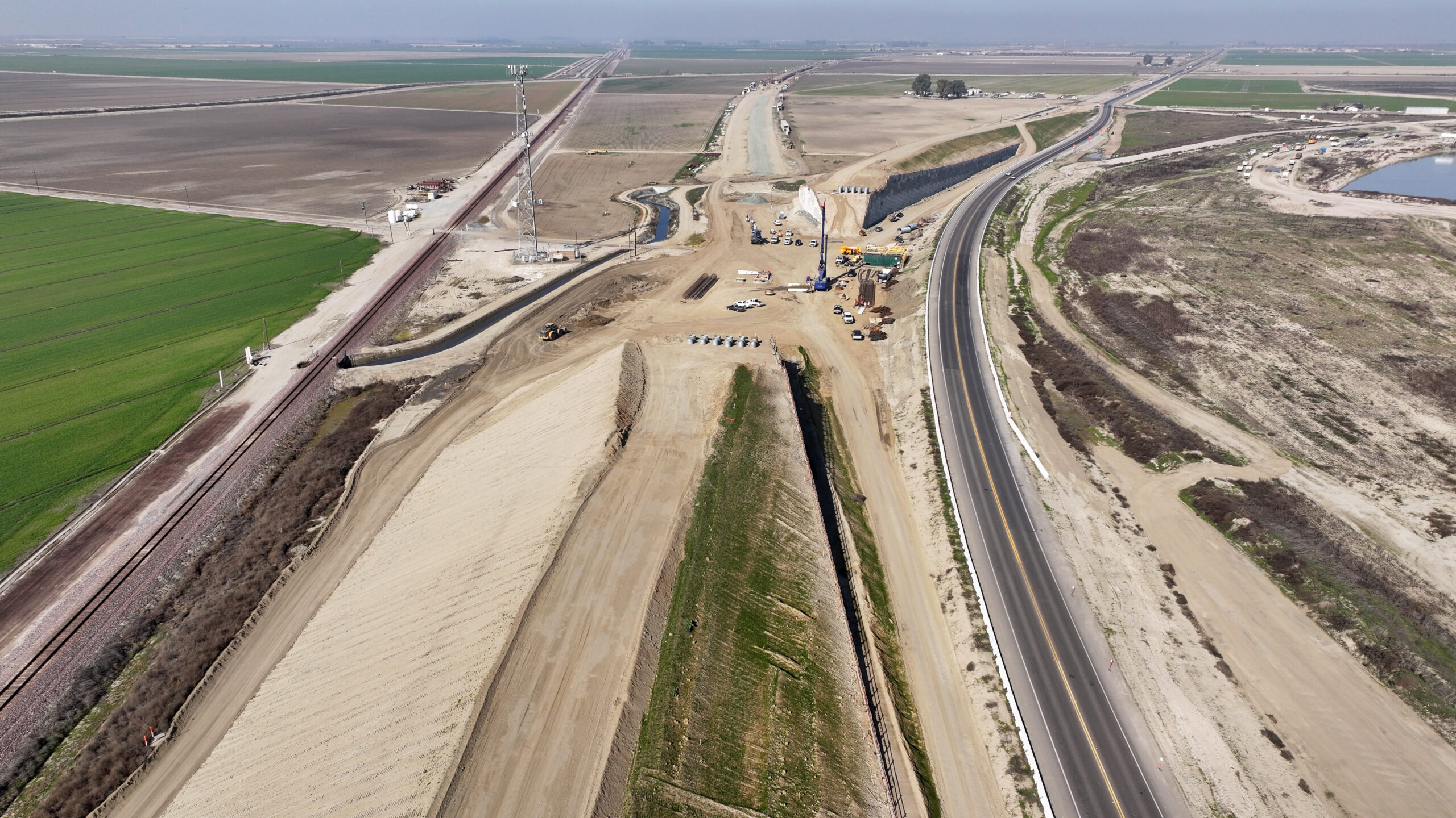 SR 43 Curved Bridge (drone view)