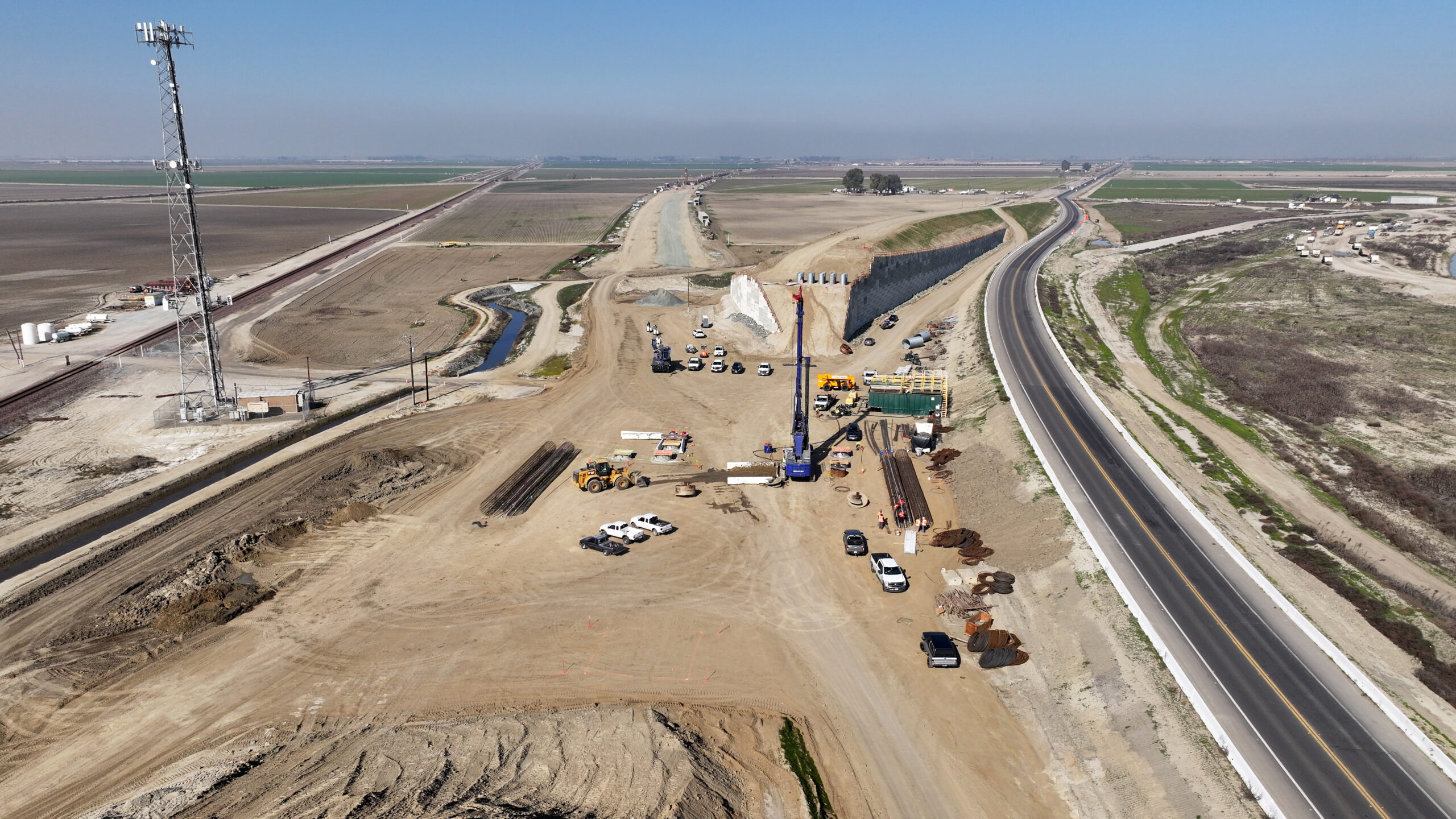 SR 43 Curved Bridge (drone view)