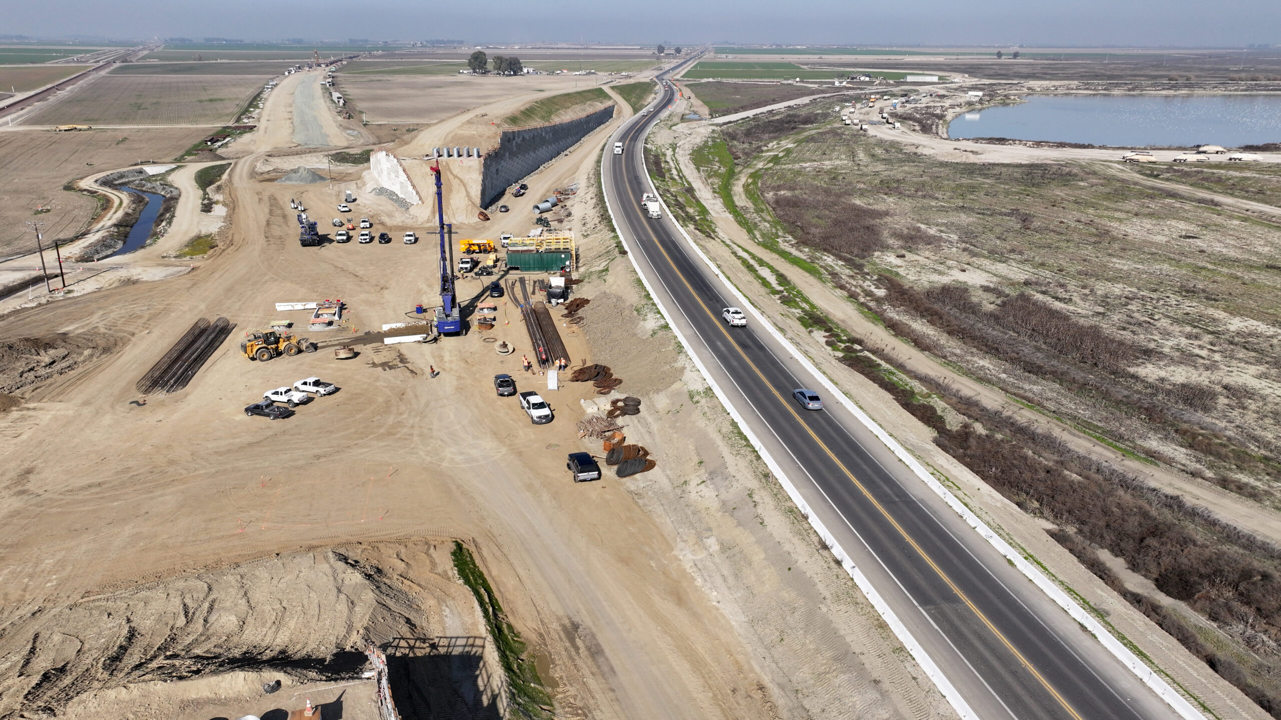 SR 43 Curved Bridge (drone view)