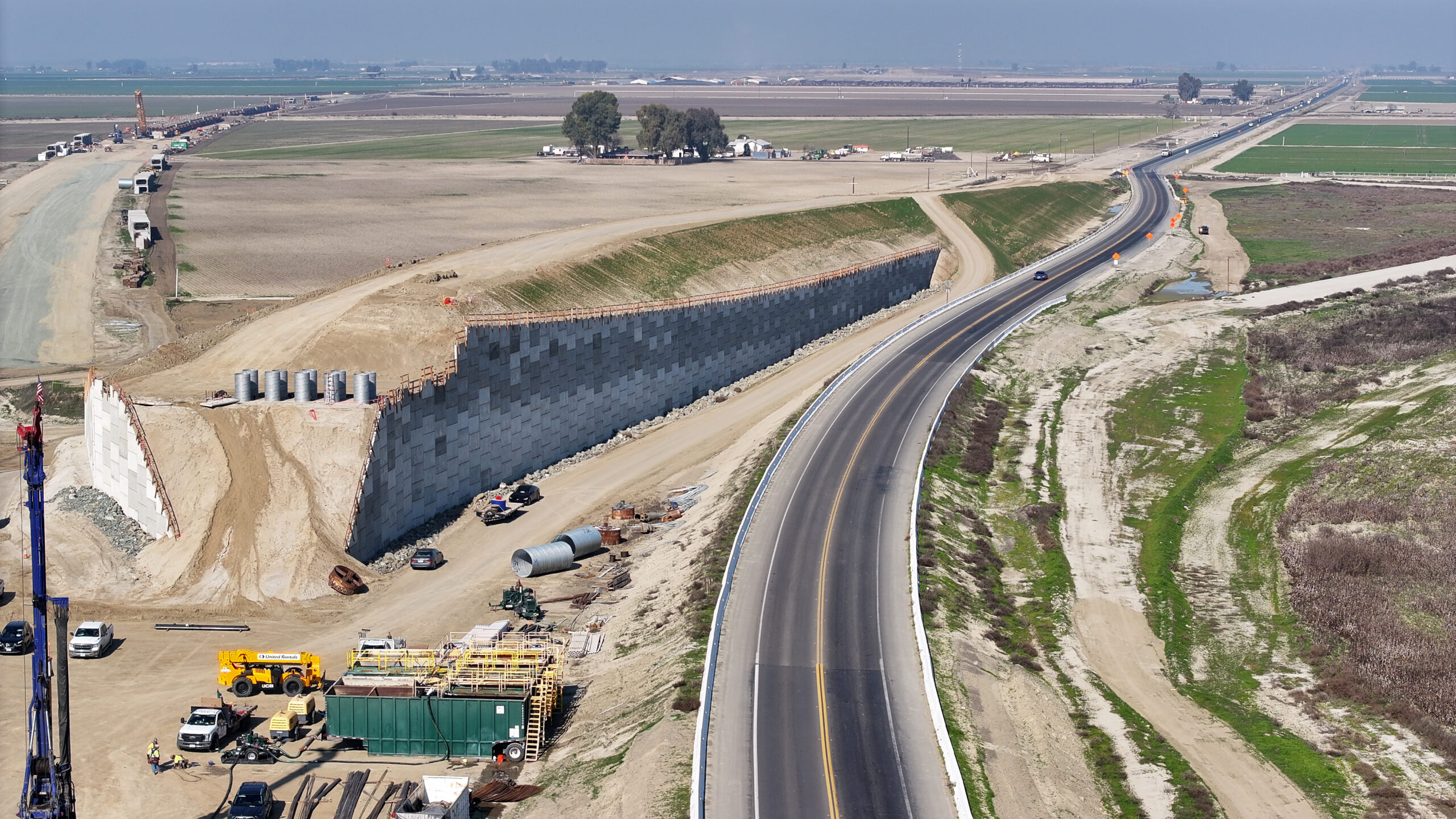 SR 43 Curved Bridge (drone view)
