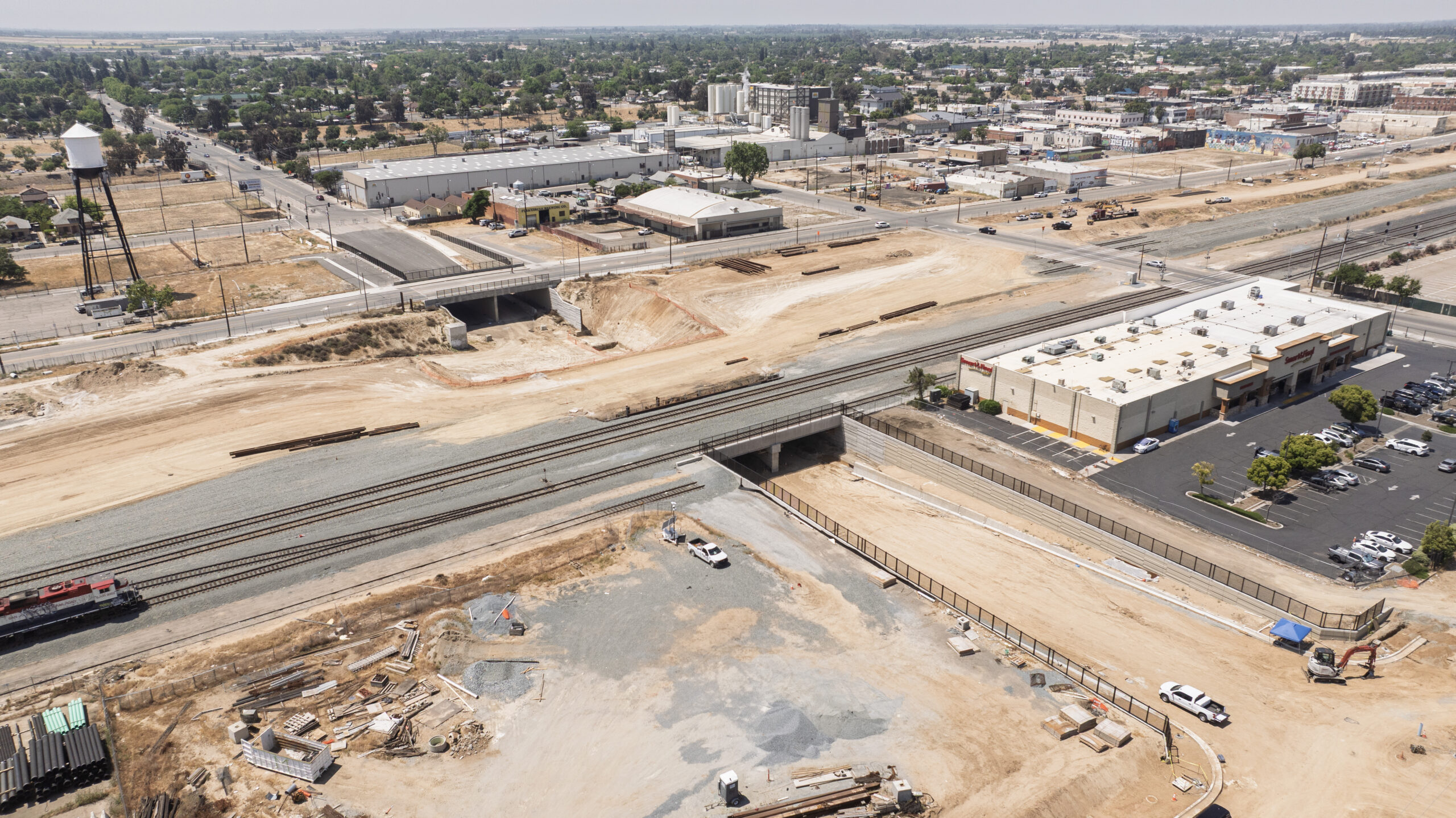 Cesar Chavez Underpass (drone view)